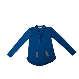 Michael Kors Blouse with Gold Tassels